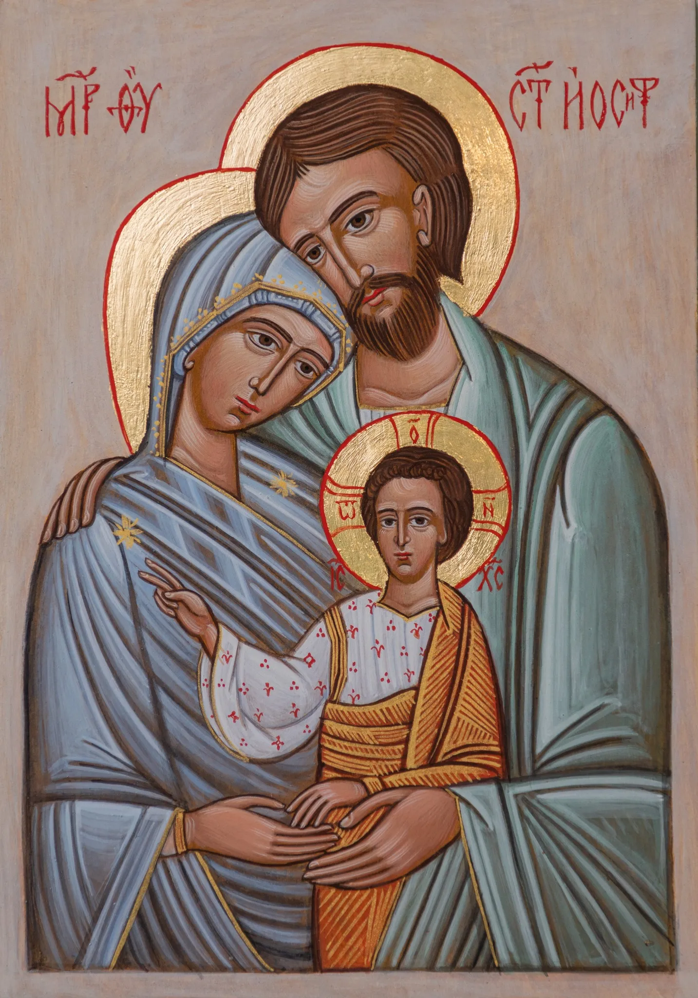 Зображення ""Свята Родина"" від Андрій Майовець, розмір: 30х21 см., матеріали: дошка, медіум: Ікона, ціна: ₴8000